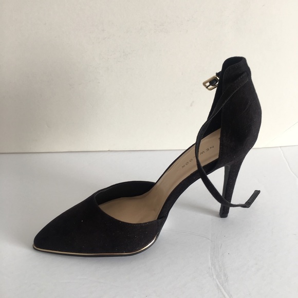 ASOS New Look Wide Fit Gold Trim Heeled Shoe - Picture 6 of 6